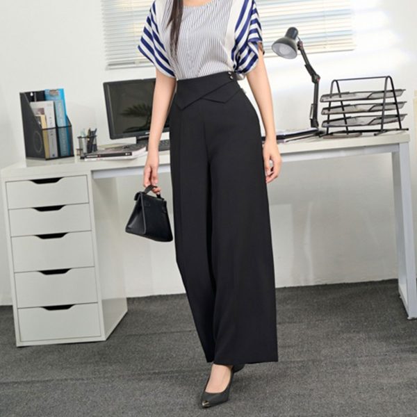 The Korean Twill Silk Trousers