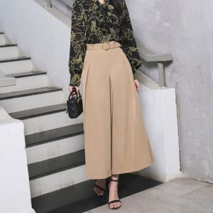 The Kate Silk Wide-Leg Trousers