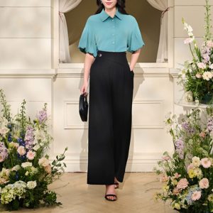 The Kate Silk Crossover Trousers
