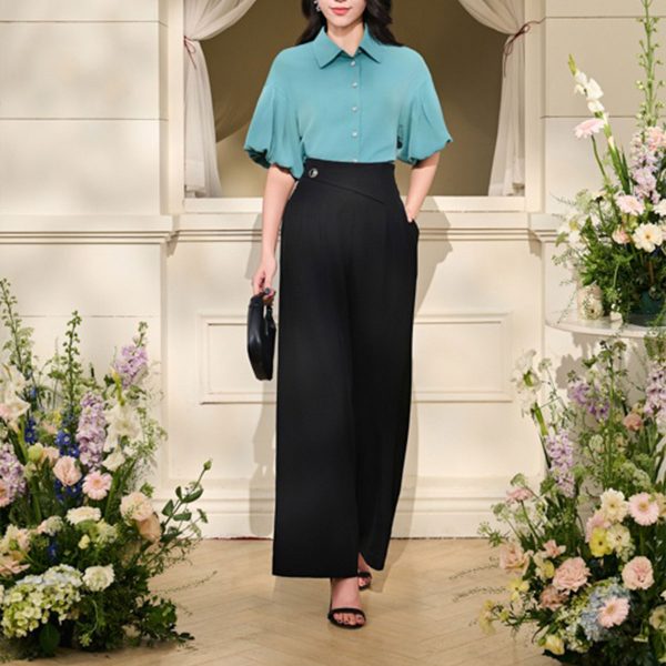The Kate Silk Crossover Trousers
