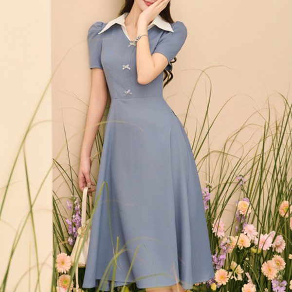 The Korean Twill Silk Dress